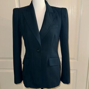 ANNE KLEIN - Green Suit Blazer Jacket - Size 6